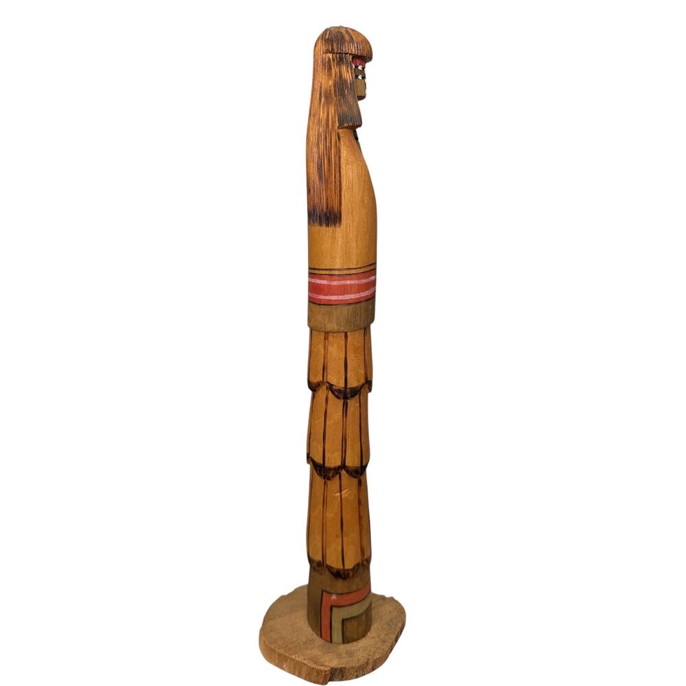 Hand Carved and Painted Southwest Native American Totem Figure - Picture 5 of 10